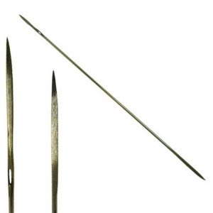 Double End Straight Leather Needles – Light Gauge (12’s)