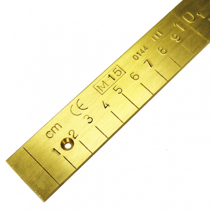 Brass Counter Measure Government Stamped Rule / Counter Measure - 1 Metre