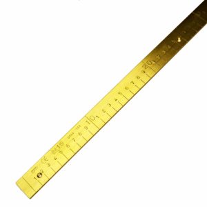 Brass Government Stamped Rule / Counter Measure - 1 Metre