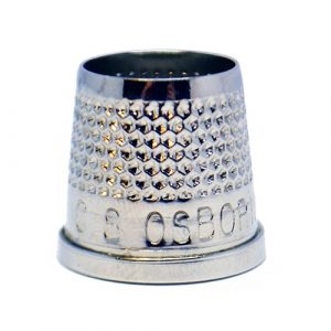 C.S. Osborne Open End Tailors Thimbles – Nickel Plated Brass