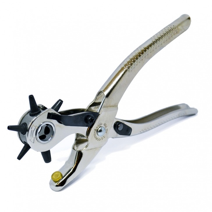 Nickel Plated Revolving Punch Pliers