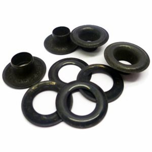 Black Plated Brass Eyelets