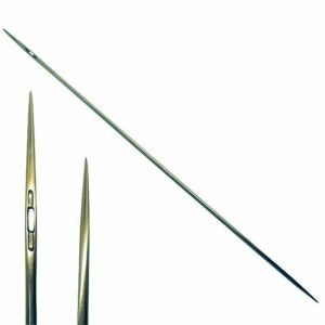 Double Round Point Button Tufting Needles – Heavy Gauge (12’s)