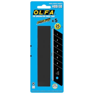 Olfa Excel Black Ultra Sharp Snap Blade 25mm (5 Pack)